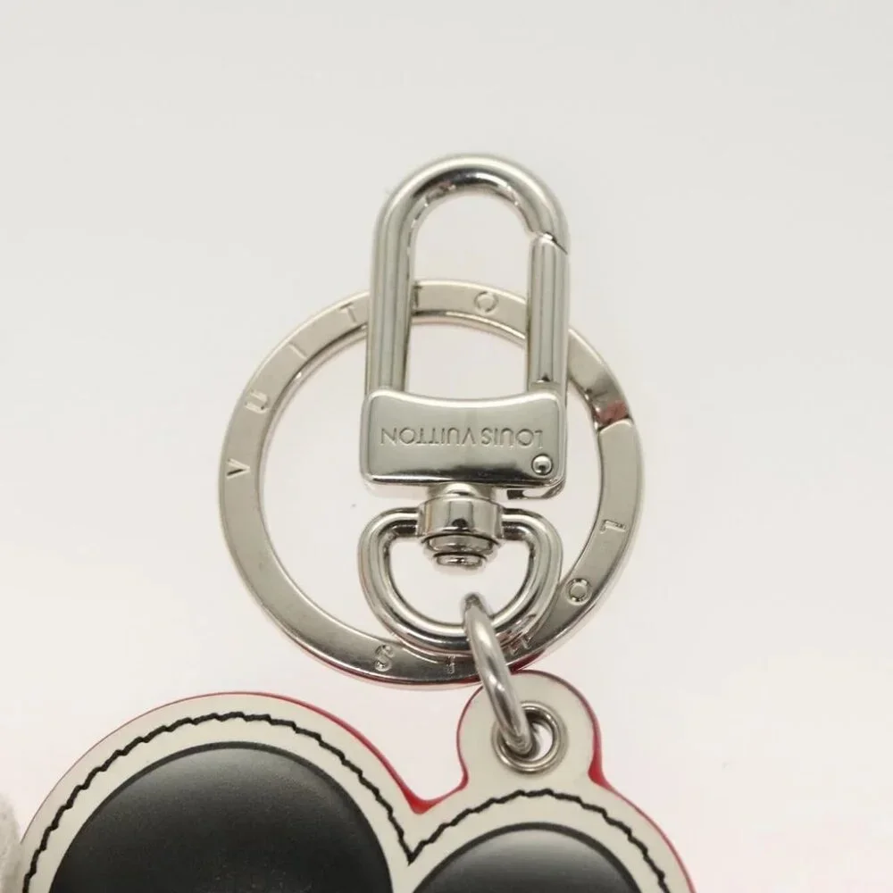 LOUIS VUITTON Sporty Car Vivienne Key Ring Leather Black M00960 LV Auth 128266 - Picture 5 of 6